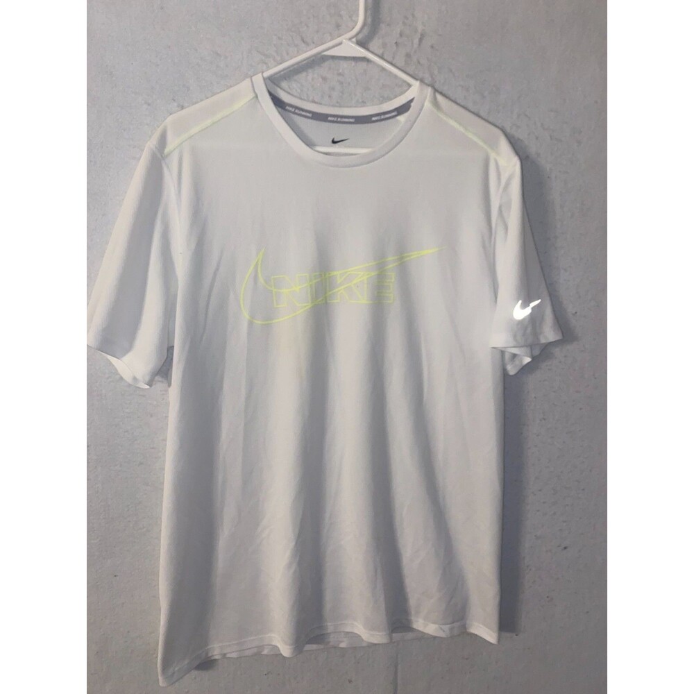 Nike Running Dri Fit White T Shirt Womens size L, Large